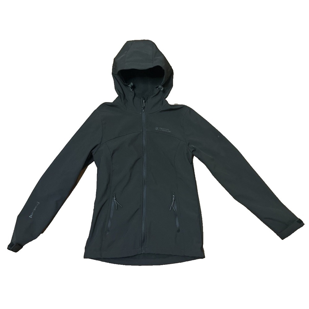 Mountain Hardwear Softshell Jacket Black EXODUS Water Resistant Size 4